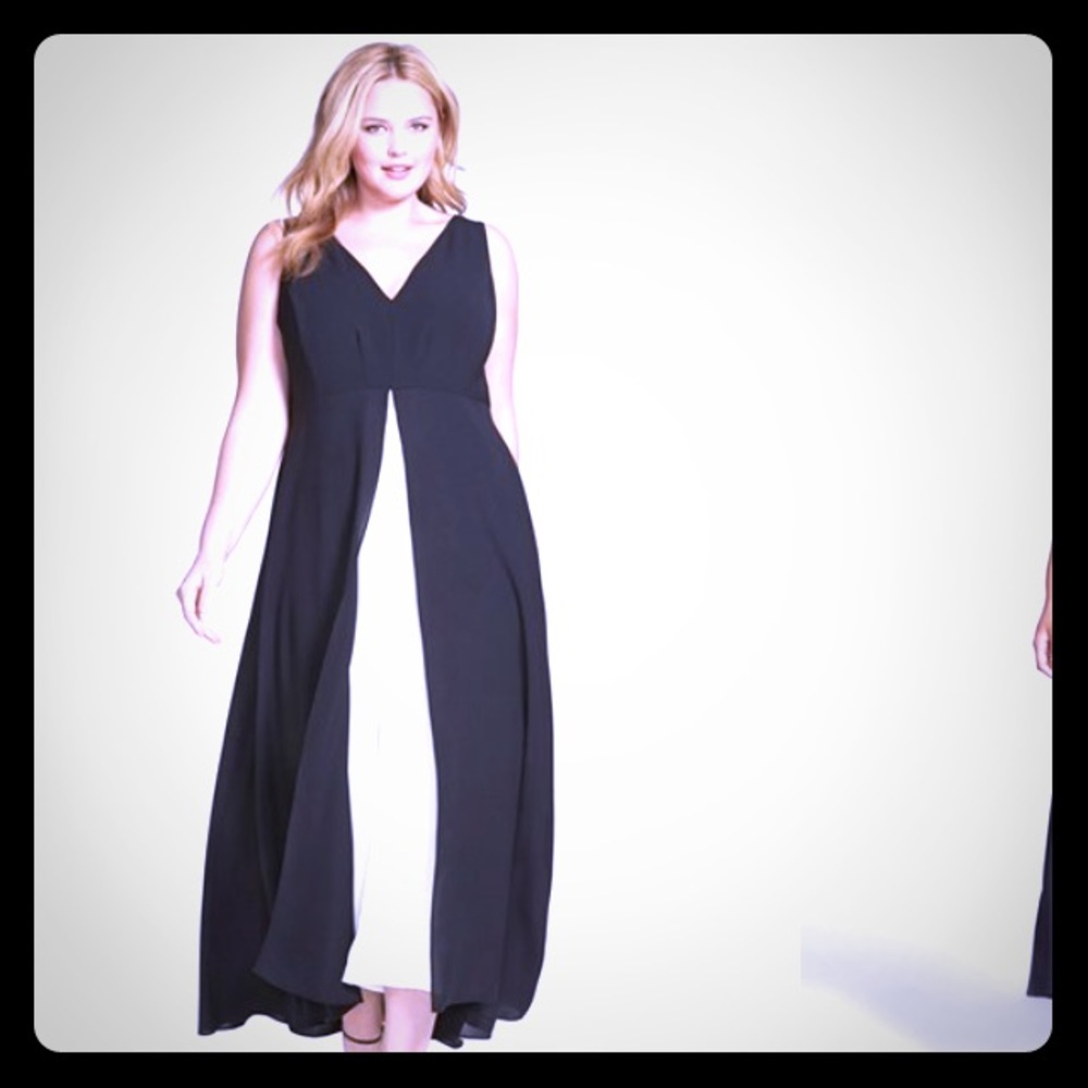 Adrianna Papell Colorblock Jumpsuit sz 20